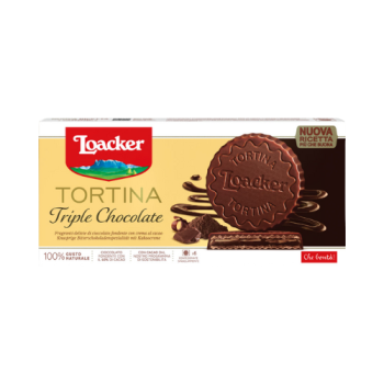 Loacker Tortina Triple Chocolate, 6 Stück, 126 Gramm